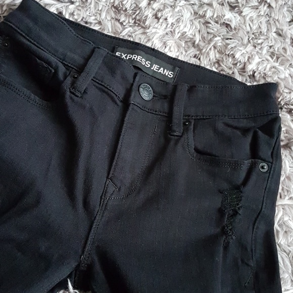 Express mid rise jean legging size 00 - Picture 5 of 7